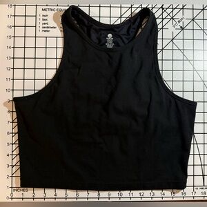 Holly Crop Top - Black | Senita Athletics | Large | Sports bra
